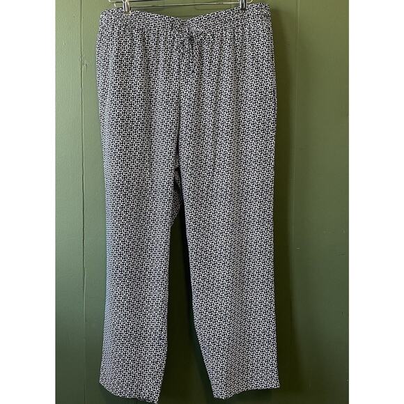 Talbots Pants Womens Size XL Indiglo Blue Honey Lightweight Dressy Summer Office - Picture 4 of 13